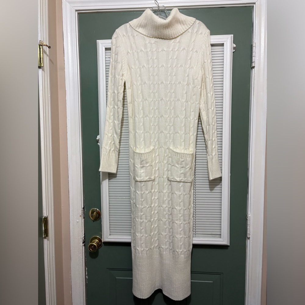 Sweet Halo Cowl neck Maxi Sweater Dress Sz Large